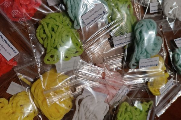 Micro-eggs chenille 3mm Chartreuse