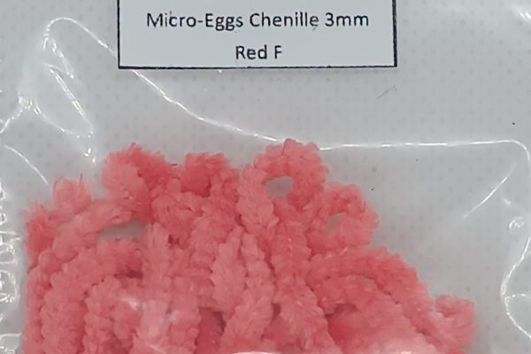 Micro-eggs chenille 3mm Red F