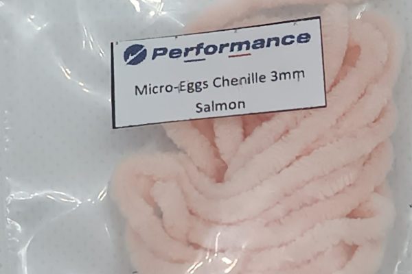 Micro-eggs chenille 3mm Salmon